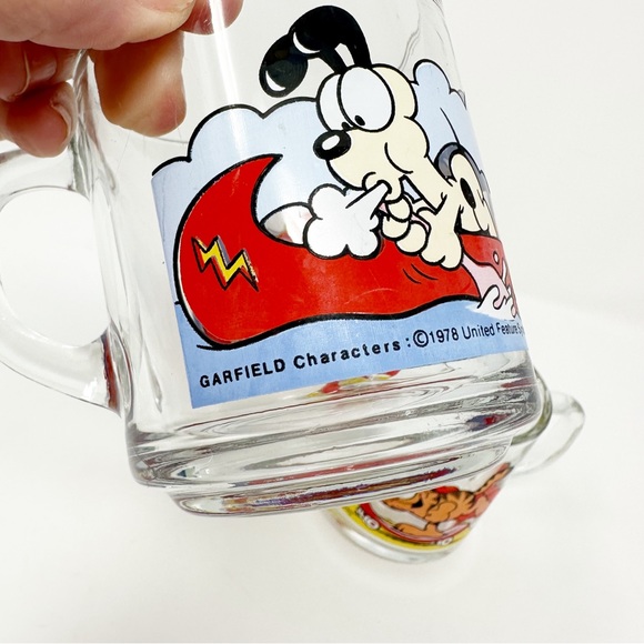 Vintage 1978 McDonald's Garfield‎ Graphics Glass Mug Set - Picture 3 of 14